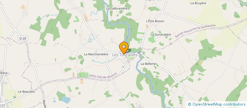 localisation de l'entreprise ASSOCIATION LES AMIS DU VALLON DES TOURAILLES à ATHIS-VAL DE ROUVRE