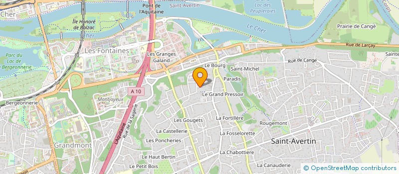 localisation de l'entreprise ASSOCIATION LES AMIS DU VOYAGE  SAINT-AVERTIN