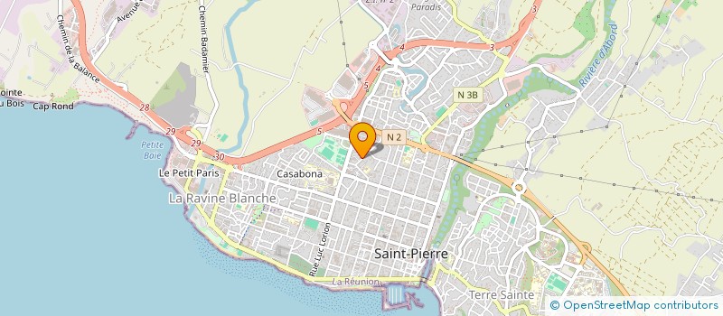localisation de l'entreprise ASSOCIATION LES AMIS MALGACHES DE L'ILE à SAINT-PIERRE