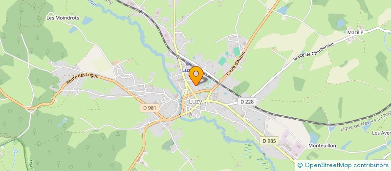 localisation de l'entreprise ASSOCIATION LES ANNEES COLLEGE DE LUZY  LUZY