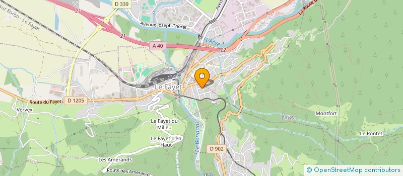 localisation de l'entreprise ASSOCIATION LES ARAVIS à SAINT GERVAIS LES BAINS