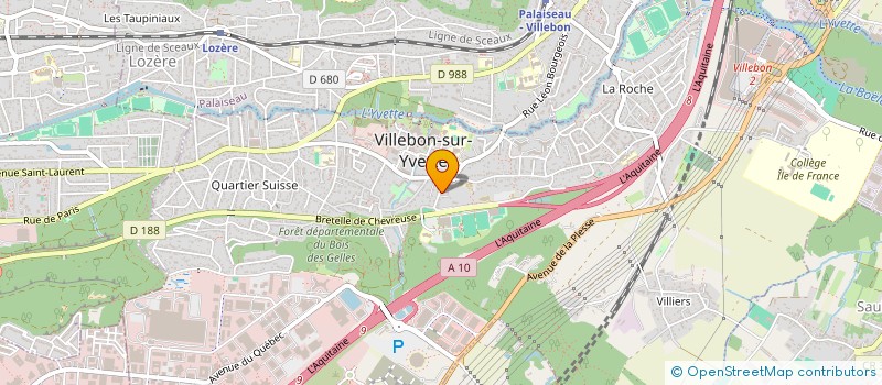 localisation de l'entreprise ASSOCIATION LES ARCHERS DE VILLEBON à VILLEBON-SUR-YVETTE