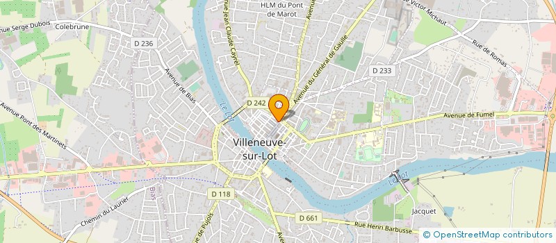 localisation de l'entreprise ASSOCIATION LES ARCHERS DES RIVES  VILLENEUVE-SUR-LOT