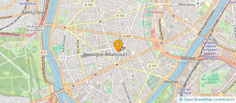 localisation de l'entreprise ASSOCIATION LES ARTISTES EN HERBE à BOULOGNE-BILLANCOURT