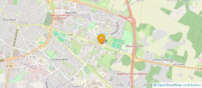 localisation de l'entreprise ASSOCIATION LES ARTS S EN MELENT à POITIERS
