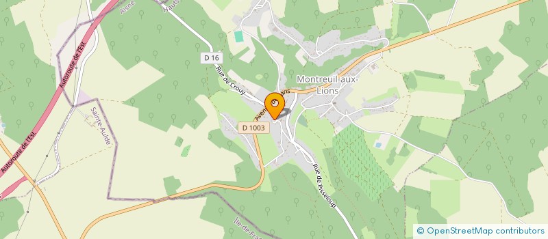 localisation de l'entreprise ASSOCIATION LES ATELIERS DE CHRISTINE  MONTREUIL-AUX-LIONS