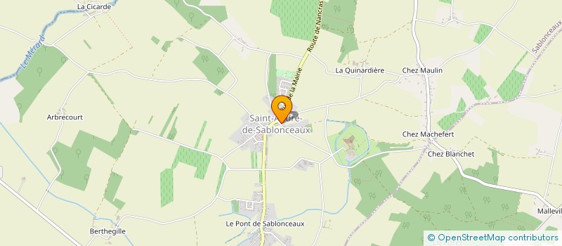 localisation de l'entreprise ASSOCIATION LES ATELIERS DE L ABBAYE  SABLONCEAUX