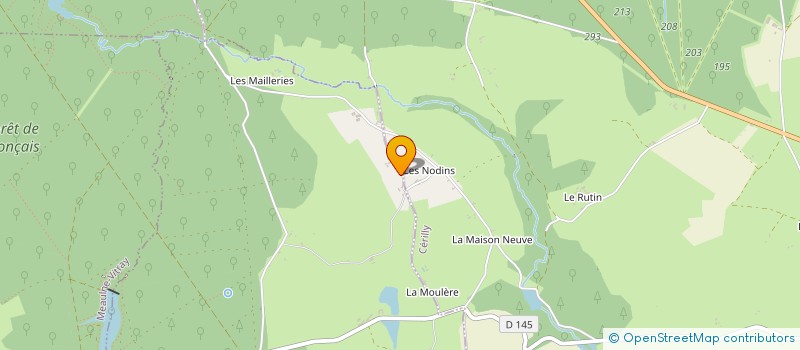 localisation de l'entreprise ASSOCIATION LES ATELIERS DU GUE  CERILLY