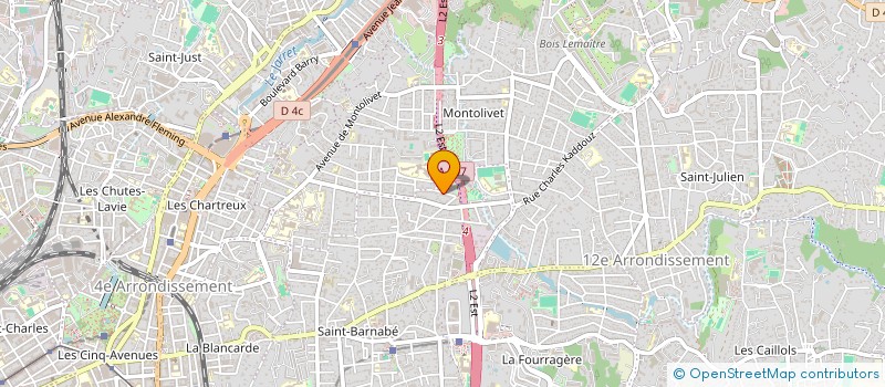 localisation de l'entreprise ASSOCIATION LES ATELIERS DU PRINTEMPS à MARSEILLE