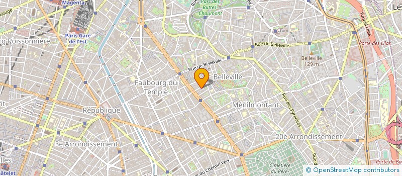 localisation de l'entreprise ASSOCIATION LES ATELIERS DU SPECTACLE  PARIS