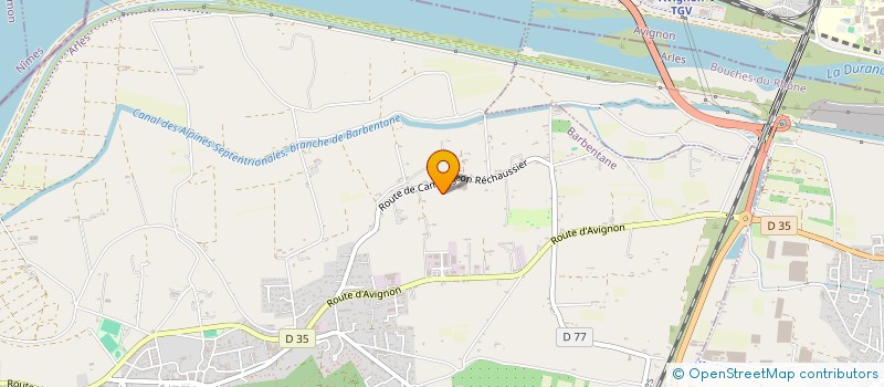 localisation de l'entreprise ASSOCIATION LES ATTELAGES DE BARBENTANE  BARBENTANE