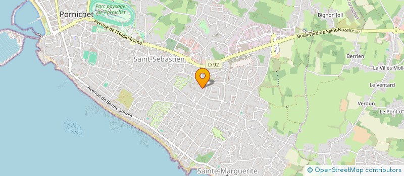 localisation de l'entreprise ASSOCIATION LES AUBEPINES  PORNICHET