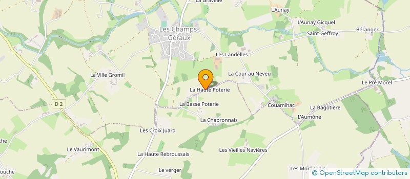 localisation de l'entreprise ASSOCIATION LES AULNETTES  LES CHAMPS-GERAUX