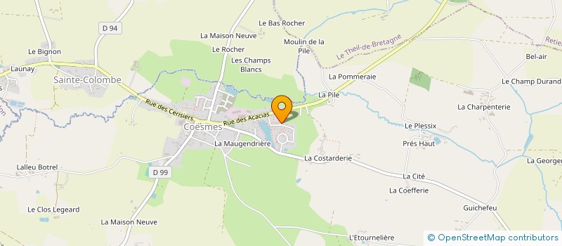 localisation de l'entreprise ASSOCIATION LES AUTOCHTONES à COESMES