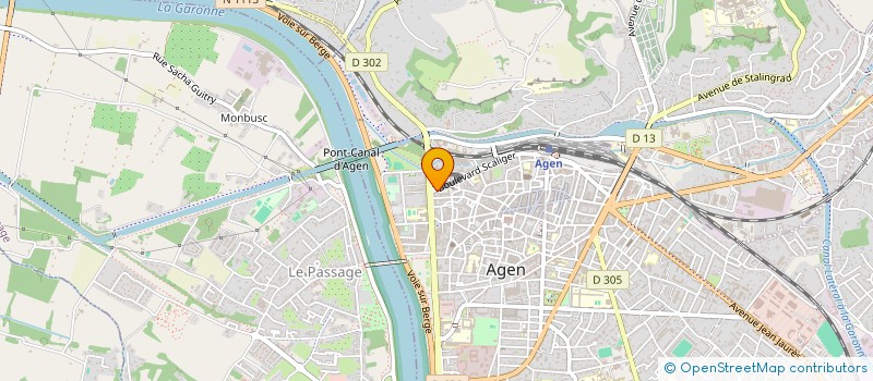 localisation de l'entreprise ASSOCIATION LES BACCHANALES  AGEN