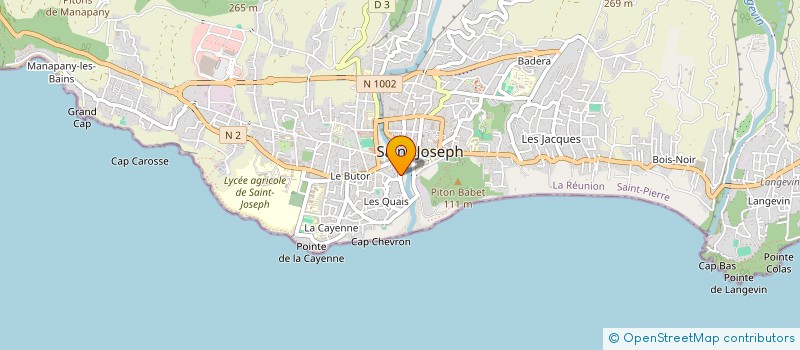 localisation de l'entreprise ASSOCIATION LES BADAMIERS à SAINT-JOSEPH