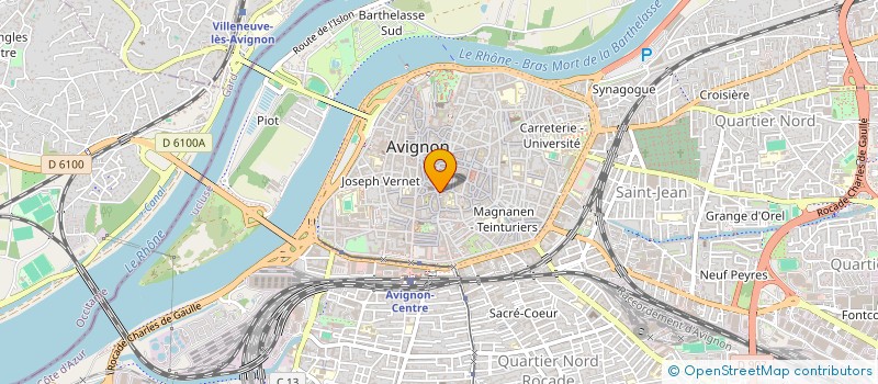 localisation de l'entreprise ASSOCIATION LES BALADINS DU CINE à AVIGNON