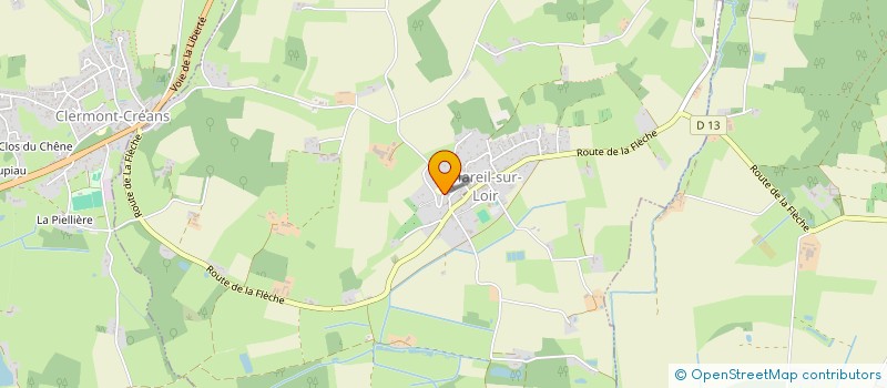 localisation de l'entreprise ASSOCIATION LES BAMBINS DE L ECOLE DE MAREIL SUR LOIR  MAREIL-SUR-LOIR