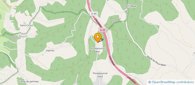 localisation de l'entreprise ASSOCIATION LES BATELIERS DU LOT  FLAUJAC-POUJOLS