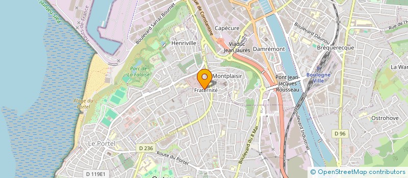 localisation de l'entreprise ASSOCIATION LES BLUE CAPS  OUTREAU