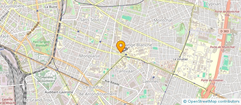 localisation de l'entreprise ASSOCIATION LES BONNES ACTIONS  LYON