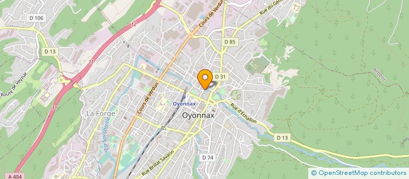 localisation de l'entreprise ASSOCIATION LES BOUT'CHOUX à OYONNAX