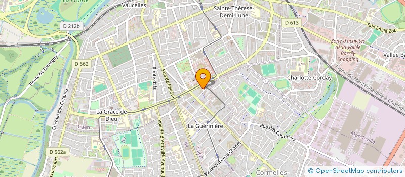 localisation de l'entreprise ASSOCIATION  LES BRAS OUVERTS DE CAEN à CAEN