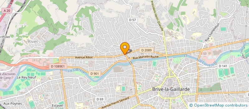 localisation de l'entreprise ASSOCIATION LES BRIVOISERIES  BRIVE-LA-GAILLARDE