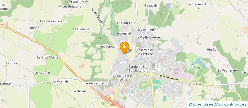 localisation de l'entreprise ASSOCIATION LES BRUYERES à ALLAIRE