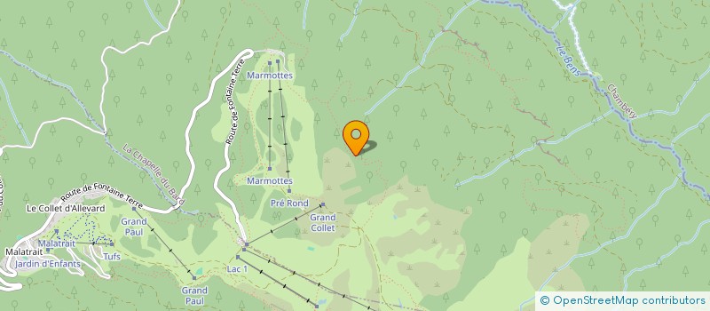 localisation de l'entreprise ASSOCIATION LES BRUYERES  LA CHAPELLE-DU-BARD