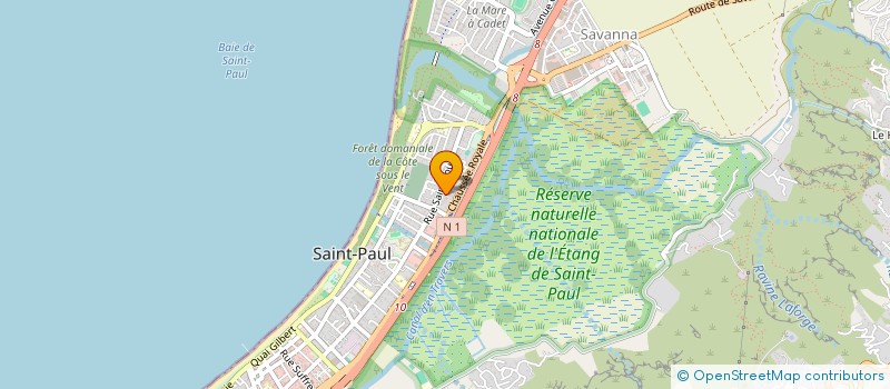 localisation de l'entreprise ASSOCIATION LES CALINOURS à SAINT-PAUL