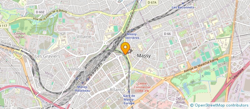 localisation de l'entreprise ASSOCIATION LES CANTONS DE MASSY à MASSY