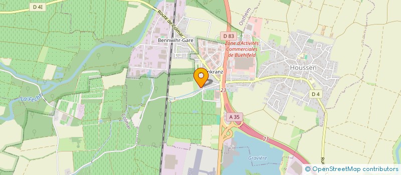 localisation de l'entreprise ASSOCIATION LES CAVALIERS DU RIED  HOUSSEN