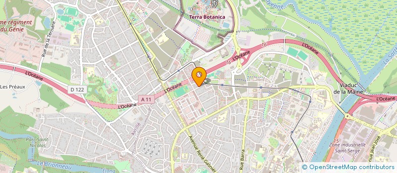 localisation de l'entreprise ASSOCIATION 'LES CHALETS' à ANGERS