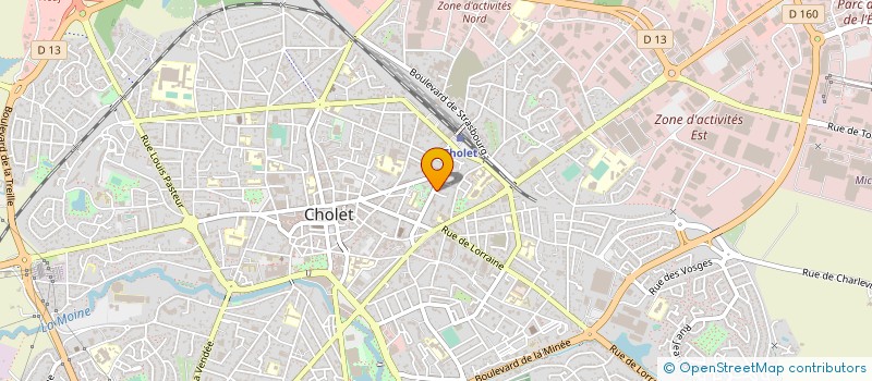 localisation de l'entreprise ASSOCIATION LES CHARLATANS à CHOLET