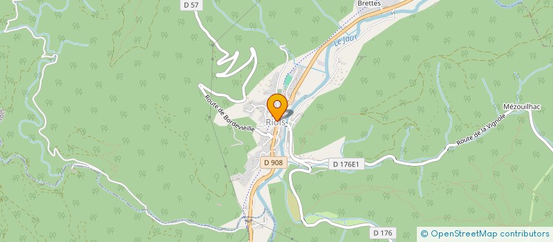 localisation de l'entreprise ASSOCIATION LES CHEMINS DE L'INSTANT !  RIOLS