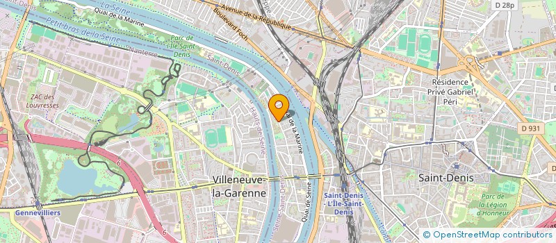 localisation de l'entreprise ASSOCIATION LES CHEMINS DE LA CROIX  L'ILE-SAINT-DENIS