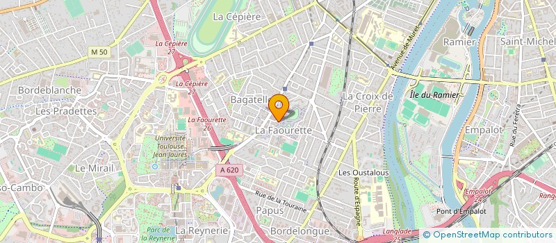 localisation de l'entreprise ASSOCIATION LES CHEVEUX D'ARGENT à TOULOUSE