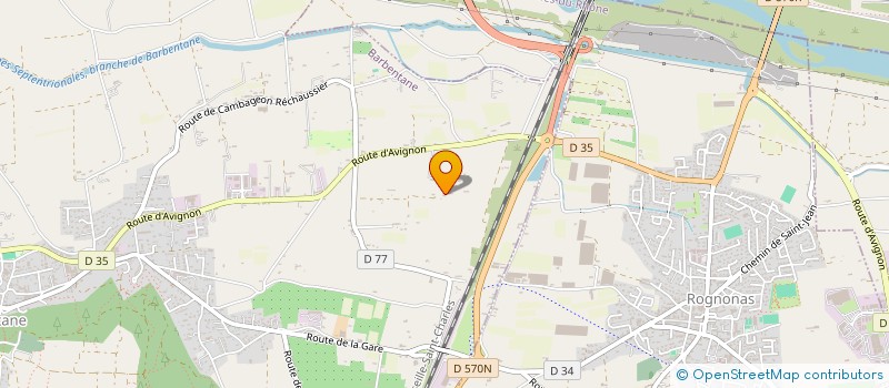 localisation de l'entreprise ASSOCIATION LES CIGALOUNS  BARBENTANE