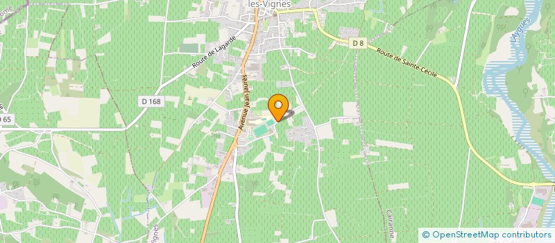 localisation de l'entreprise ASSOCIATION LES CIGALOUS à SAINTE-CECILE-LES-VIGNES