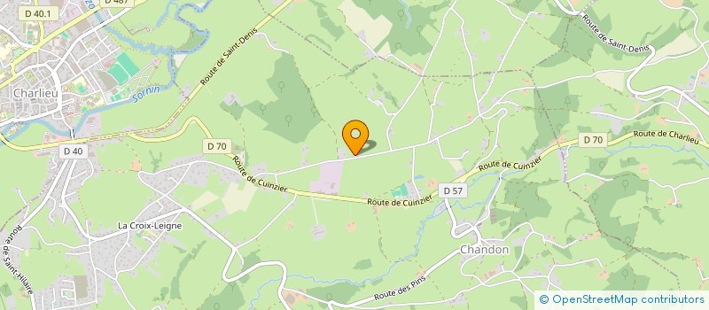 localisation de l'entreprise ASSOCIATION LES CLASSES DE CHANDON  CHANDON