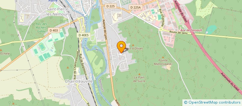 localisation de l'entreprise ASSOCIATION LES COMETES DE NAMUS MAJORS ET MAJORETTES DE NEMOURS VAL DE LOING  NEMOURS