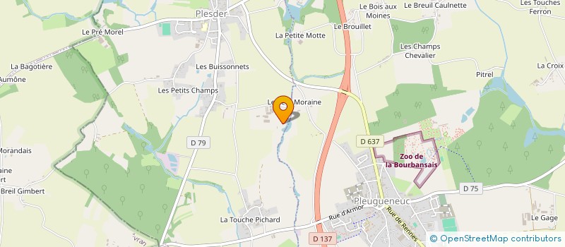 localisation de l'entreprise ASSOCIATION LES COMPAGNONS DE LA BUHARAYE  PLESDER