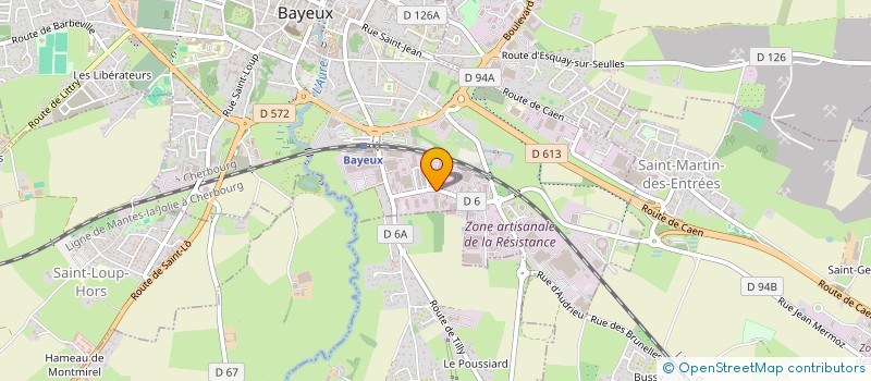 localisation de l'entreprise ASSOCIATION LES COMPAGNONS - E.S.A.T. à BAYEUX