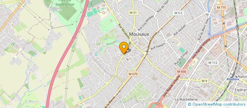 localisation de l'entreprise ASSOCIATION LES COMPTOIRS DU COMMERCE à MOUVAUX