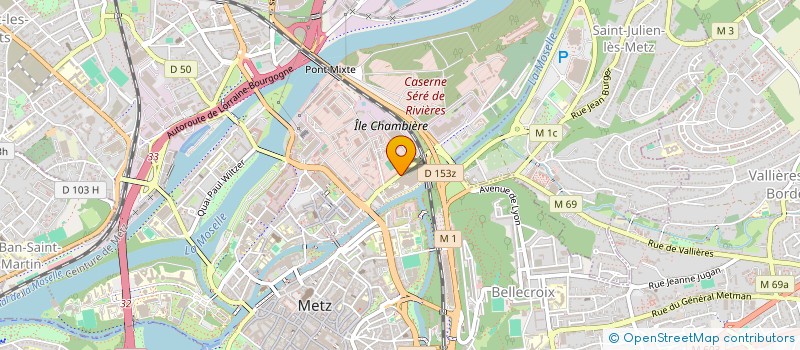 localisation de l'entreprise ASSOCIATION LES COURTISANS  METZ