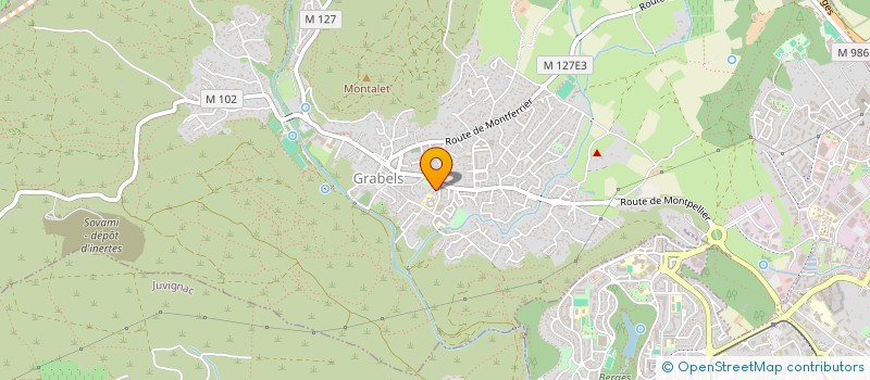 localisation de l'entreprise ASSOCIATION LES CRAPULES à GRABELS