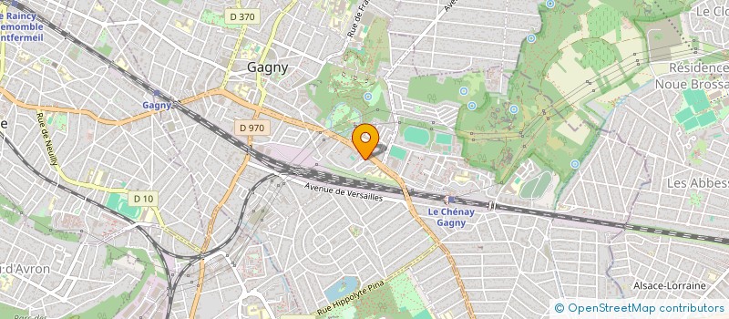 localisation de l'entreprise ASSOCIATION LES CRIS DU COEUR D'ADRIENNE (ACCA)  GAGNY