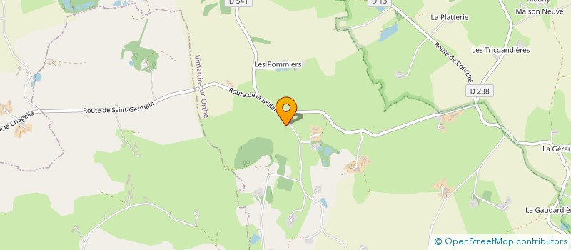 localisation de l'entreprise ASSOCIATION LES CROCS DU COEUR  VIMARTIN-SUR-ORTHE