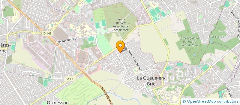 localisation de l'entreprise ASSOCIATION LES CROQUENOTES  LA QUEUE-EN-BRIE